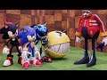 Pacman and Sonic Team vs Eggman