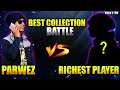 PK PARWEZ (P.K. GAMERS) Vs Richest Old Bundles Player Funniest Collection Battle - Garena Free Fire