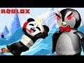 Slide Down Angry Penguin Obby in Roblox! Let's Play Roblox Escape with Combo Panda