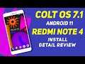 Android 11 - Colt OS 7.1 For Redmi Note 4 | Nusantara Parts | Install & Detail Review