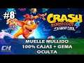 Crash Bandicoot 4: Muelle mullido 100% cajas + Gema oculta