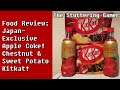 Japanese Apple Coke, Sweet Potato & Chestnut KitKat Taste Test Review | The Stuttering Gamer