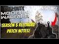 Modern Warfare Season 5 Reloaded Patch Notes! New Finn LMG!
