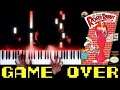 Who Framed Roger Rabbit (NES) - Game Over - Piano|Synthesia