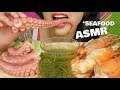 ASMR GIANT SHRIMP + OCTOPUS SEAFOOD SAUCE (EATING SOUNDS) NO TALKING | SAS-ASMR
