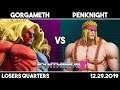 Gorgameth (Gill) vs PenKnight (Alex) | SFV Losers Quarters | Synthwave #15