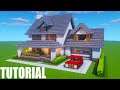 Minecraft Tutorial: How To Make A Modern Suburban House 1 "2020 Tutorial"