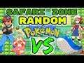 We catch Random Pokemon in Safari zone. Then we fight!