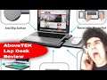 AboveTEK Portable Laptop Lap Desk w/ Retractable Left/Right Mouse Pad Tray REVIEW