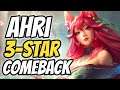 Ahri 3-star Comeback | TFT | Fates | Set 4