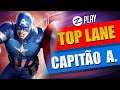 CAPITÃO AMERICA GAMEPLAY + TRAILER | MARVEL SUPER WAR | TOP LANE [PT-BR]