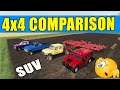 Farming Simulator 19: 4x4 SUV COMPARISON!! Hummer VS Ford VS Toyota VS Chevrolet!!!