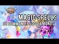 New Event Codes(Magic Spells) 30 summons + 500 Diamonds(Mobile Legends Adventure)