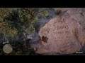 Red Dead Redemption 2:Writing on a rock