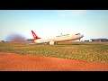 Turkish 737-800 Landing Gear Failure  |  Emergency Landing in Kuwait