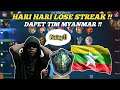 HARI HARI LOSE STREAK DAPET TIM MYANMAR | NASIB PLAYER SOLO !!