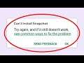How To Fix Can't Install Snapchat Error On Google Play Store Android & Ios Mobile