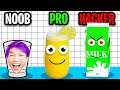 NOOB vs PRO vs HACKER In JUICE RUN APP GAME!? (ALL LEVELS!)