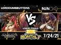 BnB 22 Losers Finals - NJN (Darli) Vs. LordDumbButtons (Tam Tam) Samurai Shodown