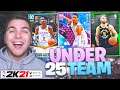 Building the BEST 25 and Under Team with $15! NBA 2K21