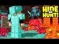 Minecraft HUNTING players in the NETHER! (Hide Or Hunt #2)