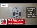 Nest Thermostat (Third Generation) and Nest Sensor - unboxing and install