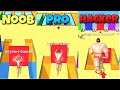NOOB vs PRO vs HACKER in Muscle Race 3D