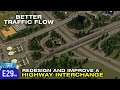 Cities: Skylines Redesigning and Improving the Traffic flow of a Highway Interchange. s02e29