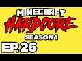 Minecraft: HARDCORE s1 Ep.26 - BREEDING VILLAGERS PREP, QUARTZ ENCHANT AREA! (Gameplay / Let's Play)