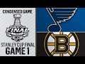 NHL 19 PS4. 2019 STANLEY CUP FINAL GAME 1: ST. LOUIS BLUES VS BOSTON BRUINS. 05.27.2019. (NBCSN) !