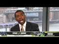 Randy Moss reacts to Tennessee Titans vs Baltimore Ravens