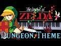 The Legend of Zelda (NES) - Dungeon Theme - Piano|Synthesia