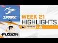 Hangzhou Spark VS Philadelphia Fusion - Overwatch League 2021 Highlights | Week 21 Day 1