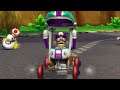 Waluigi on Booster Seat in Mario Kart Wii