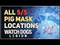 All 5 Pig Mask Locations Watch Dogs Legion