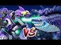 MECHA SHARKJIRA VS GODZILLA SHARKJIRA - Kaiju-shark battle in Hungry Shark World ATOMIC BREATH