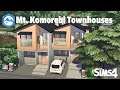 Mt  Komorebi Townhouses | The Sims 4 | SpeedBuild | Snowy Escape | No CC