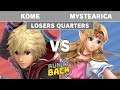 Run It Back - Kome (Shulk) vs Mystearica (Zelda) Losers Quarters - Smash Ultimate Singles