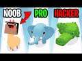 НУБ vs ПРО vs ХАКЕР в ЗООПАРКЕ 🐊 ZOO - HAPPY ANIMALS GAME 🐘 NOOB vs PRO vs HACKER (ALL LEVELS)