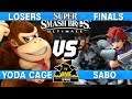 Smash Ultimate Tournament Losers Finals - Yoda Cage (DK) vs Sabo (Snake / Roy) - CNB 193