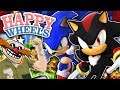 Sonic & Shadow Play Happy Wheels! - STUPID HEDGEHOG!!