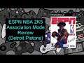 ESPN NBA 2K5 Association Mode Review (Detroit Pistons) Ep. 7: R.S.G. 14 and 15 (PS2)