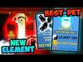 NEW *OP* ELEMENT & TRAINING AREAS!!! 1.5T PETS BOOST!! | - Roblox Ninja Legends
