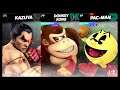 Super Smash Bros Ultimate Amiibo Fights – Kazuya & Co #482 Kazuya vs DK vs Pac Man