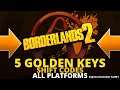 10 Golden Keys Shift Code Borderlands 2 - Keys for Every Platform - Expires December 6, 2021