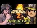 I'M ABOUT TO SERIOUSLY LOSE IT! | Spelunky 2 Hype & Fails - MabiVsGames