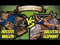200 Elite Hussite Wagons vs 200 Elite Ballista Elephants (Total Resources) | AoE II: DE