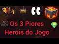 3 PIORES HERÓIS DO JOGO - HERO WARS MOBILE
