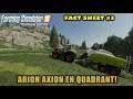 'ARION AXION EN QUADRANT!' Farming Simulator 19 Platinum Fact Sheet #3