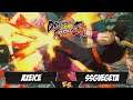 AxeIce(DBS Broly/Base Vegeta/Goku Black) Fights SSGVegeta(Adult Gohan/Base Goku/SSJ Goku)[DBFZ PS4]